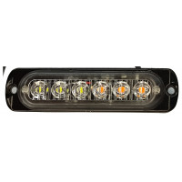 Маяк маркерный 6LED желтый мигающий 12-24V купить