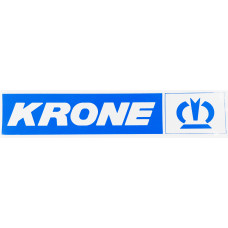 Наклейка №98 светоотражающая KRONE эмблема, Правый, Полоски, Синий купить